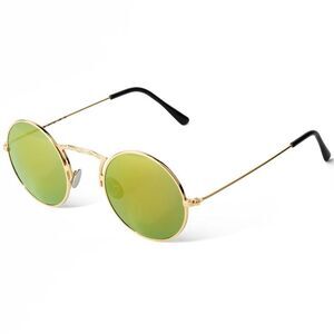 LGR Monastir Round Metal Sunglasses Women Gold